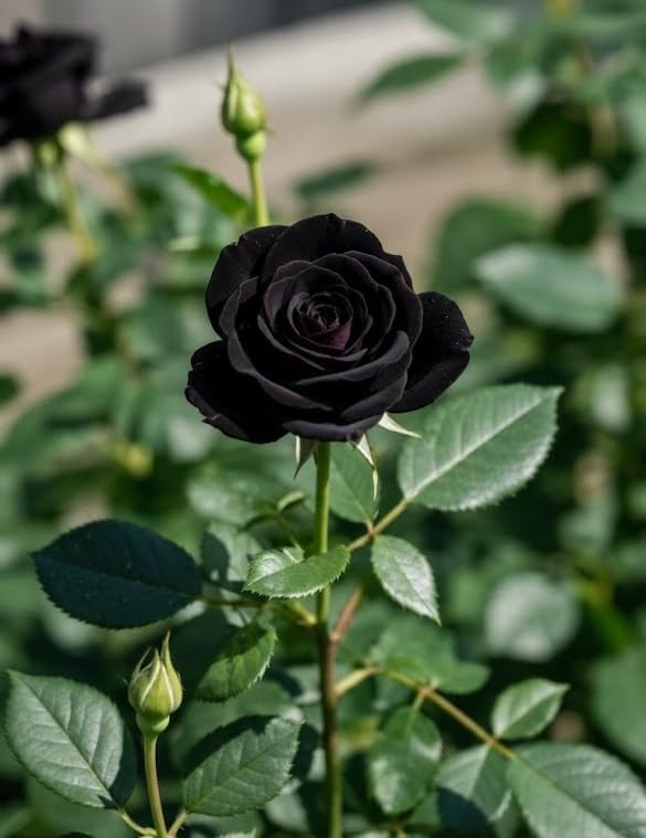 Rare Black Rose Grafted  Live Plant