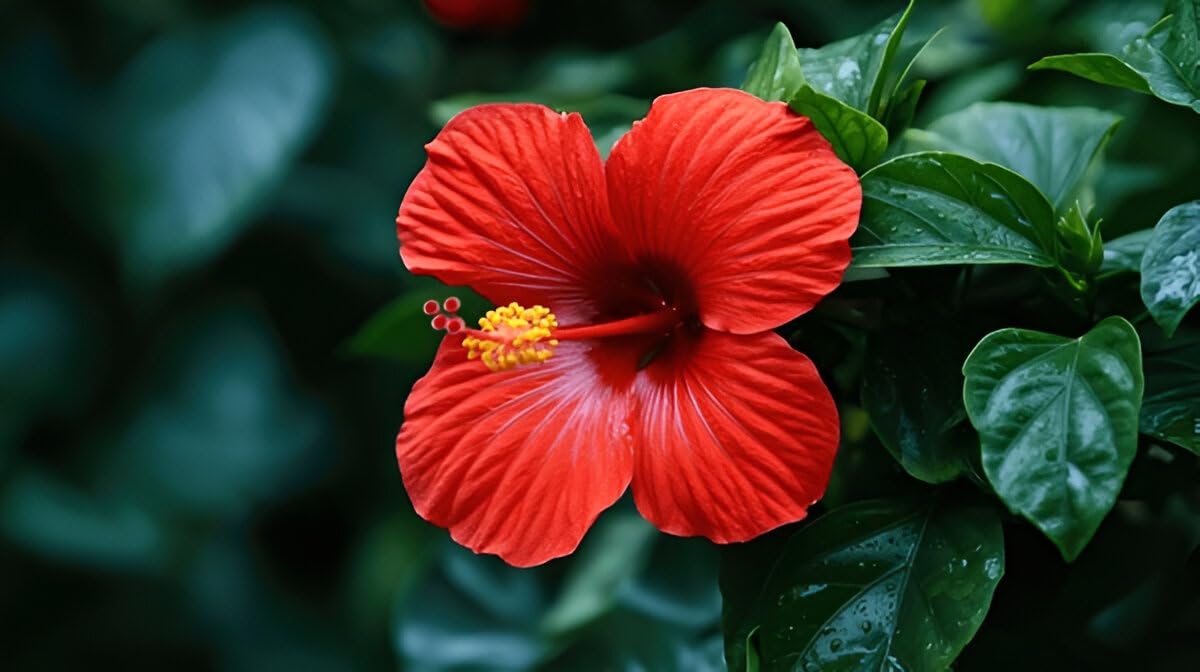 PlantExotic Hibiscus Rosa-Sinensis Red Hibiscus Live Plant | IndNursery Hardy Flower Plant for Indoor-Outdoor Gardening