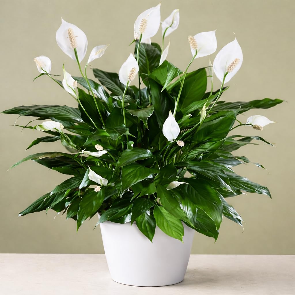 White Peace Lily (Spathiphyllum) Live Plant